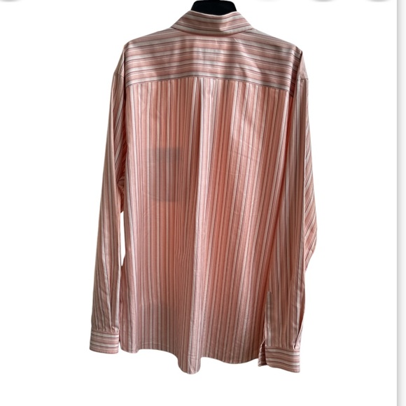 Eddie Bauer Mens Relaxed Fit Button Shirt Wrinkle Resist 100% Cotton striped - Picture 3 of 7